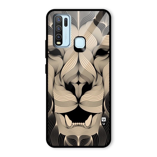 Lion Shape Design Glass Back Case for Vivo Y30