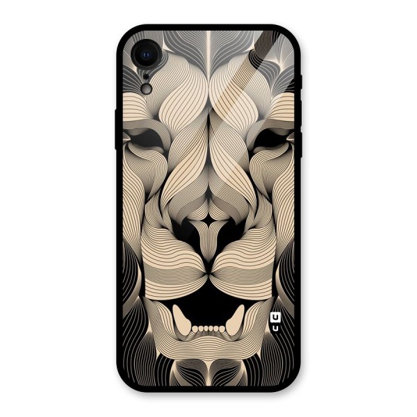 Lion Shape Design Glass Back Case for XR