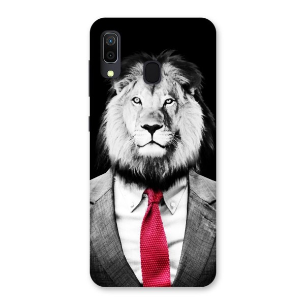 Lion with Red Tie Back Case for Galaxy A30