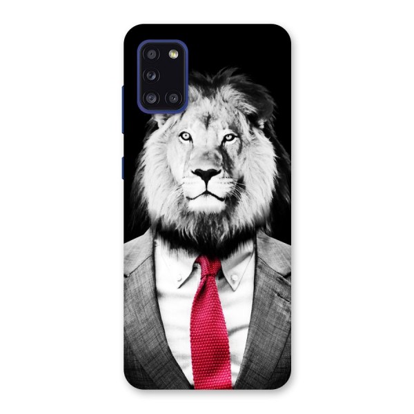 Lion with Red Tie Back Case for Galaxy A31