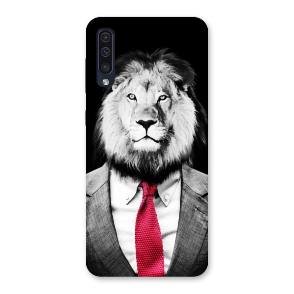 Lion with Red Tie Back Case for Galaxy A50