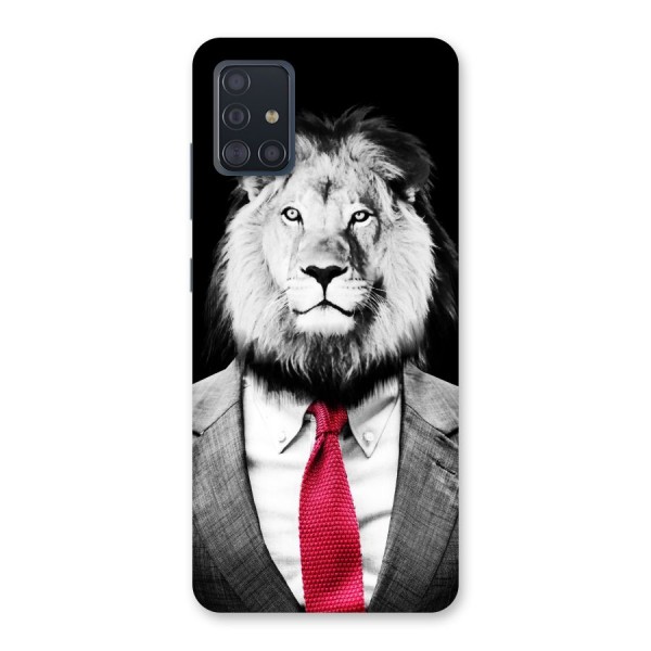 Lion with Red Tie Back Case for Galaxy A51