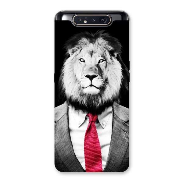 Lion with Red Tie Back Case for Galaxy A80