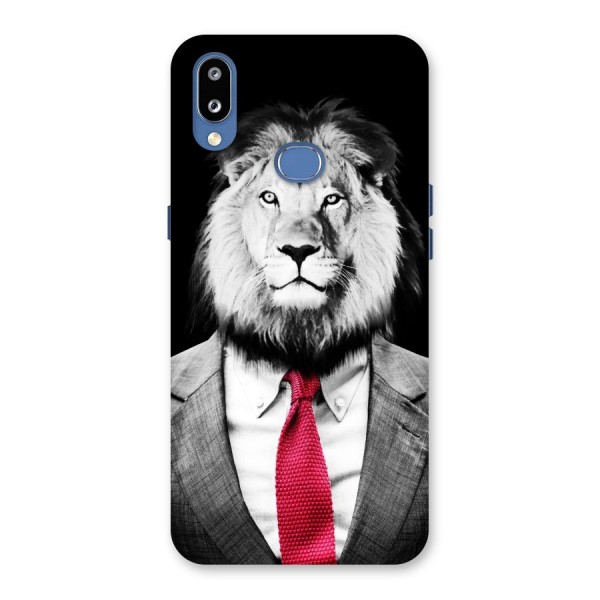 Lion with Red Tie Back Case for Galaxy M01s