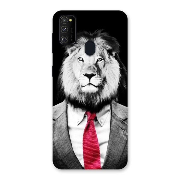 Lion with Red Tie Back Case for Galaxy M21