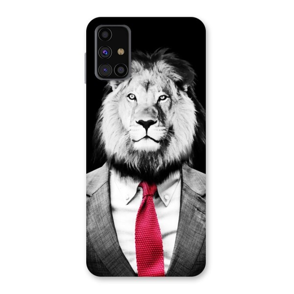 Lion with Red Tie Back Case for Galaxy M31s