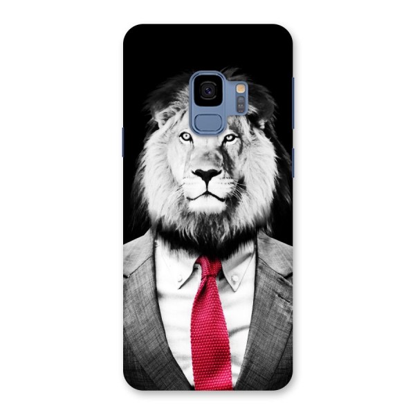 Lion with Red Tie Back Case for Galaxy S9