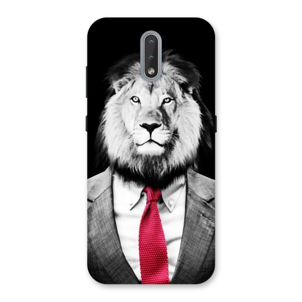 Lion with Red Tie Back Case for Nokia 2.3