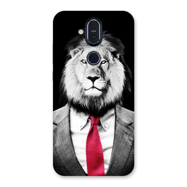 Lion with Red Tie Back Case for Nokia 8.1