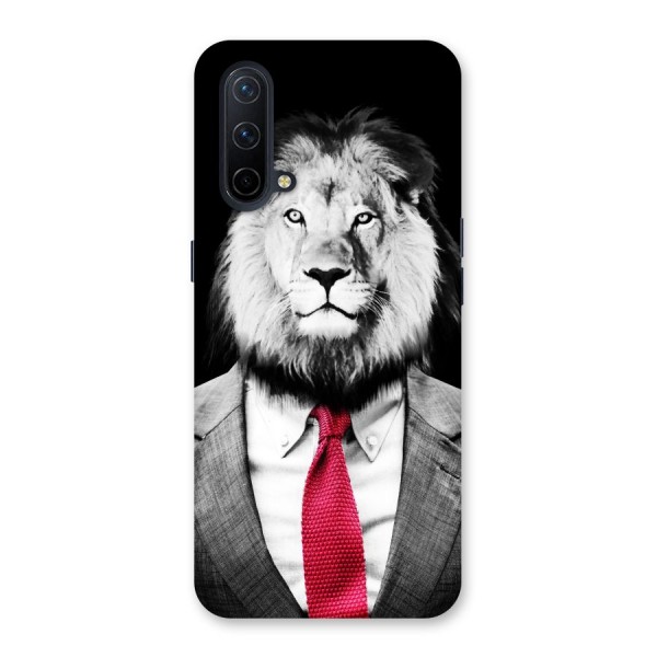 Lion with Red Tie Back Case for OnePlus Nord CE 5G