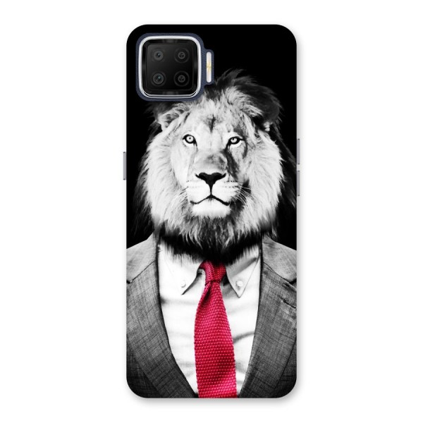 Lion with Red Tie Back Case for Oppo F17