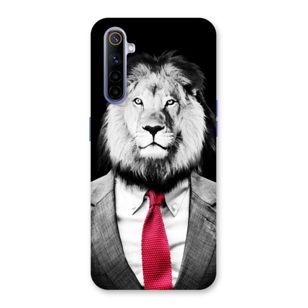 Lion with Red Tie Back Case for Realme 6