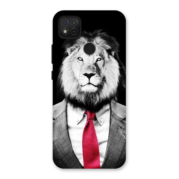 Lion with Red Tie Back Case for Redmi 9C