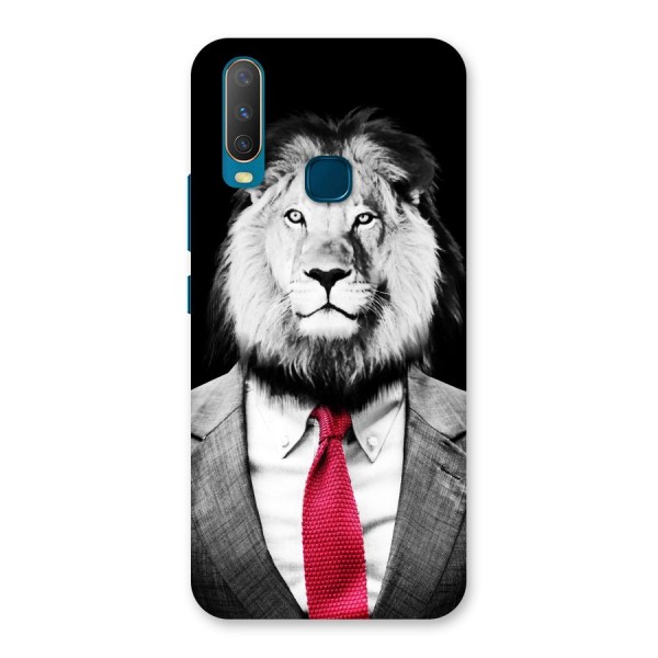 Lion with Red Tie Back Case for Vivo Y15