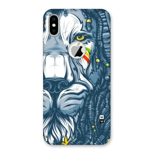 Lionic Face Back Case for iPhone XS Logo Cut