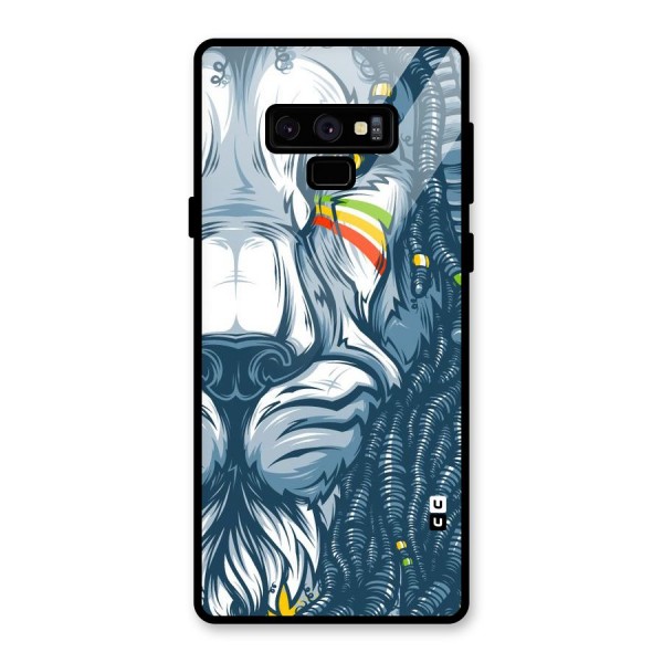 Lionic Face Glass Back Case for Galaxy Note 9