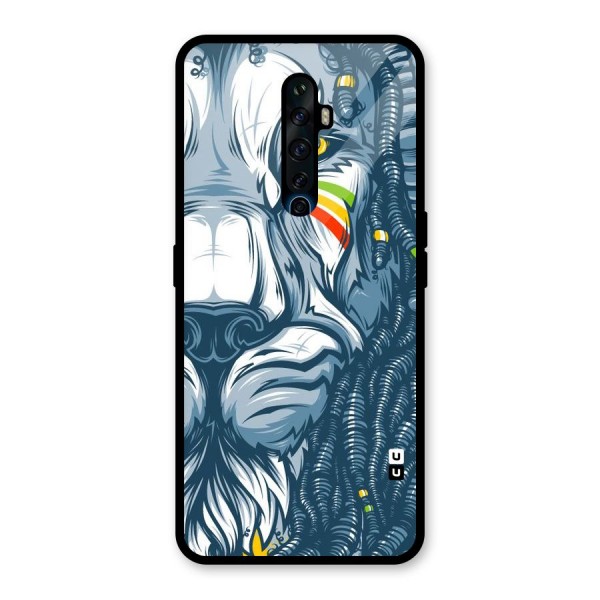 Lionic Face Glass Back Case for Oppo Reno2 Z