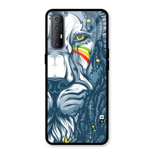 Lionic Face Glass Back Case for Oppo Reno3 Pro