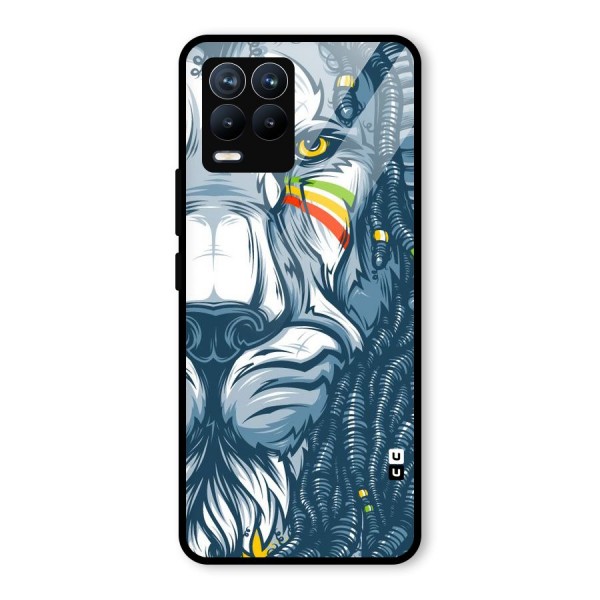 Lionic Face Glass Back Case for Realme 8 Pro