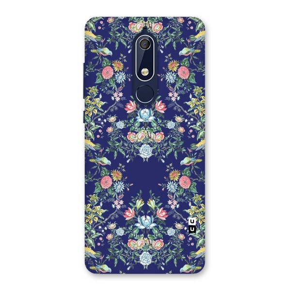 Little Flowers Pattern Back Case for Nokia 5.1