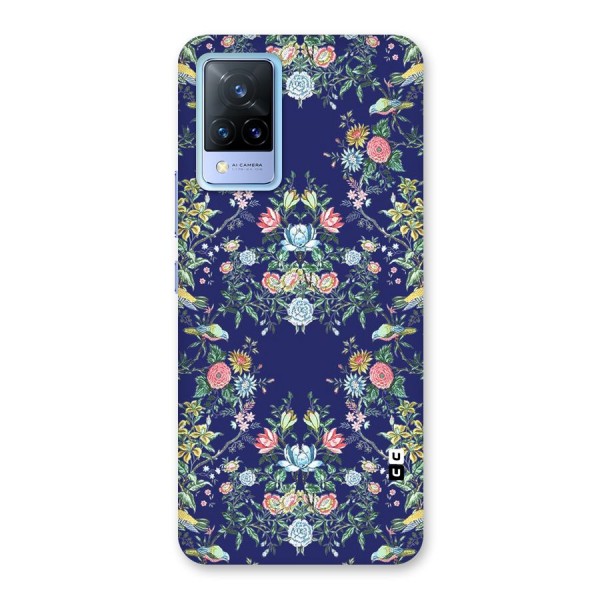 Little Flowers Pattern Back Case for Vivo V21 5G