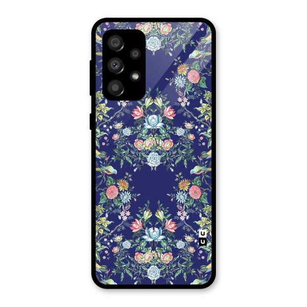 Little Flowers Pattern Glass Back Case for Galaxy A32