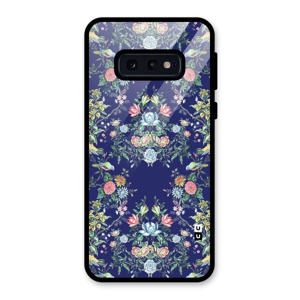 Little Flowers Pattern Glass Back Case for Galaxy S10e