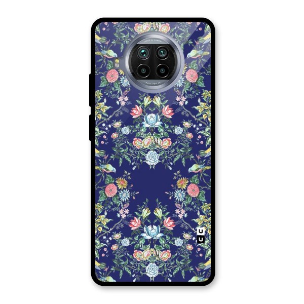 Little Flowers Pattern Glass Back Case for Mi 10i