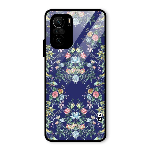 Little Flowers Pattern Glass Back Case for Mi 11x