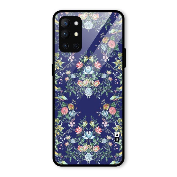 Little Flowers Pattern Glass Back Case for OnePlus 9R