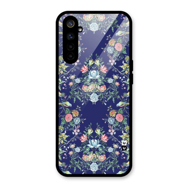 Little Flowers Pattern Glass Back Case for Realme 6