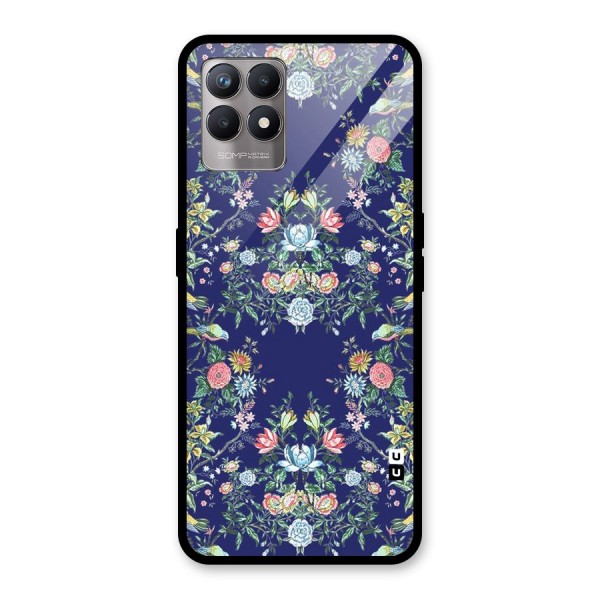 Little Flowers Pattern Glass Back Case for Realme 8i