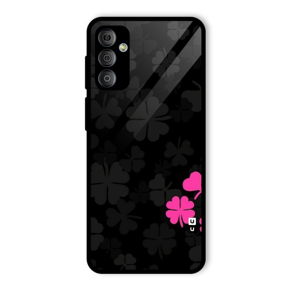 Little Pink Flower Glass Back Case for Galaxy F23