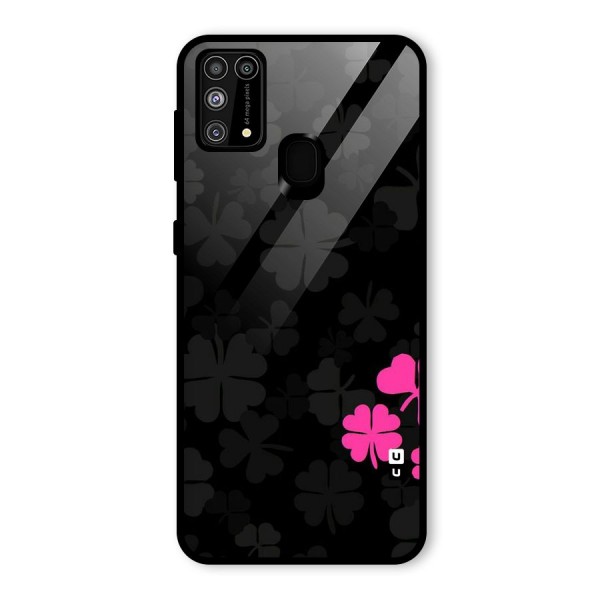 Little Pink Flower Glass Back Case for Galaxy M31