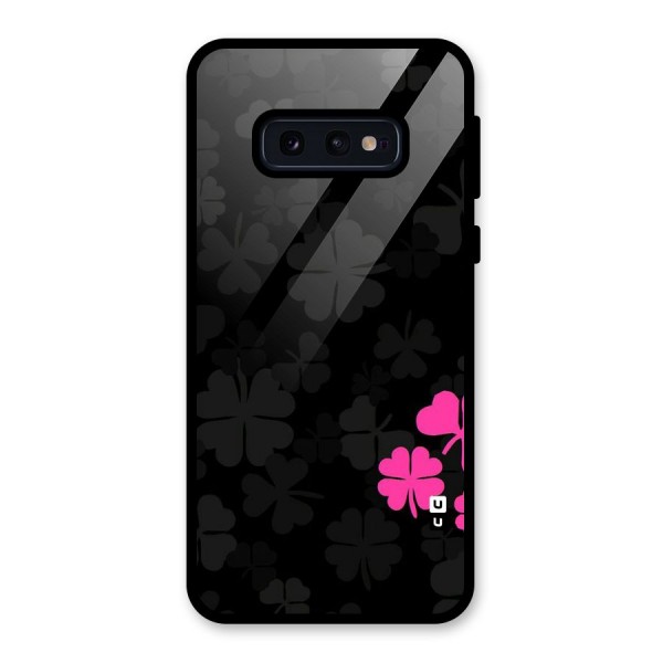 Little Pink Flower Glass Back Case for Galaxy S10e