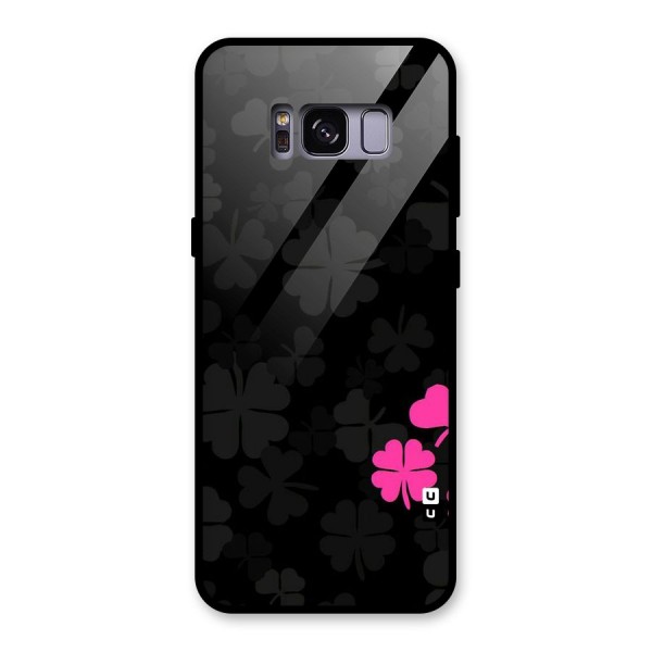 Little Pink Flower Glass Back Case for Galaxy S8