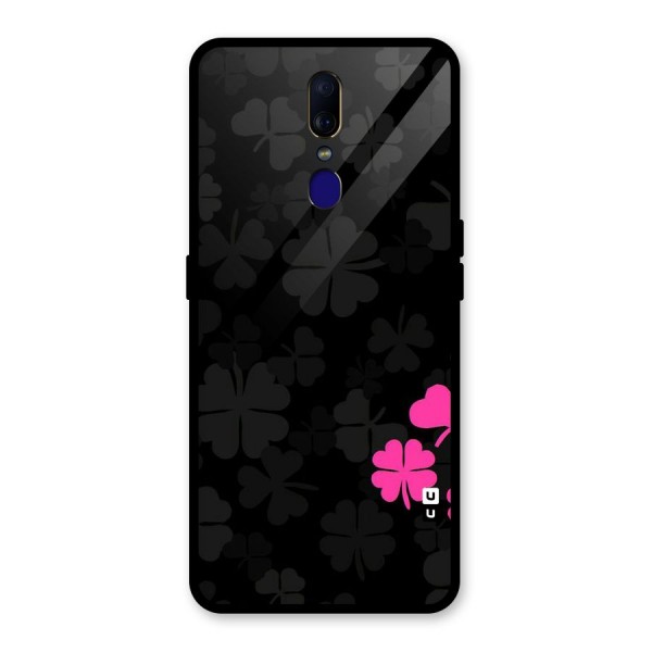 Little Pink Flower Glass Back Case for Oppo F11