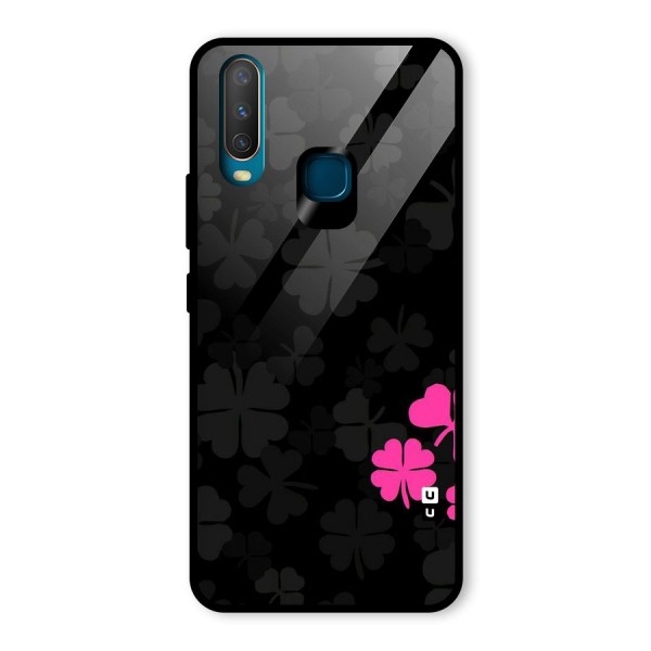 Little Pink Flower Glass Back Case for Vivo Y12