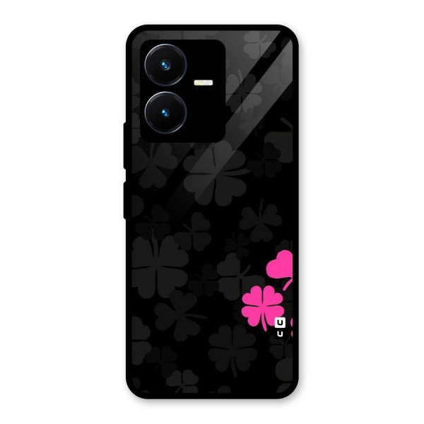 Little Pink Flower Glass Back Case for Vivo Y22