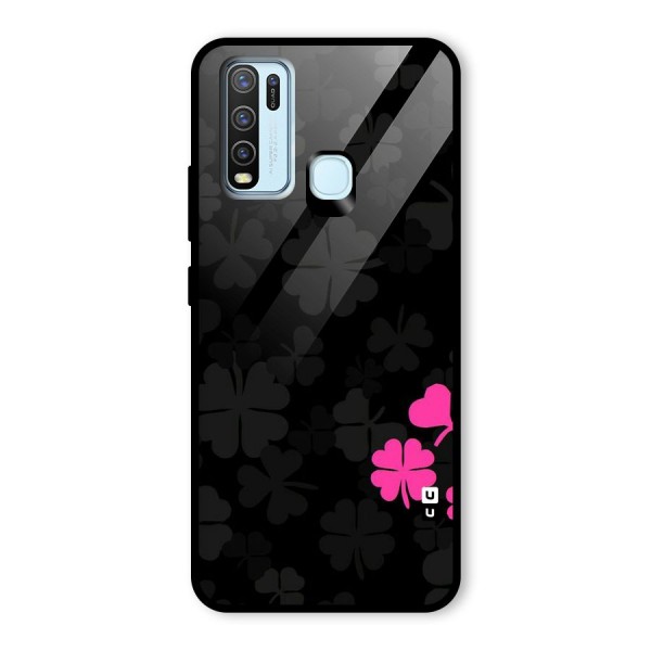 Little Pink Flower Glass Back Case for Vivo Y30