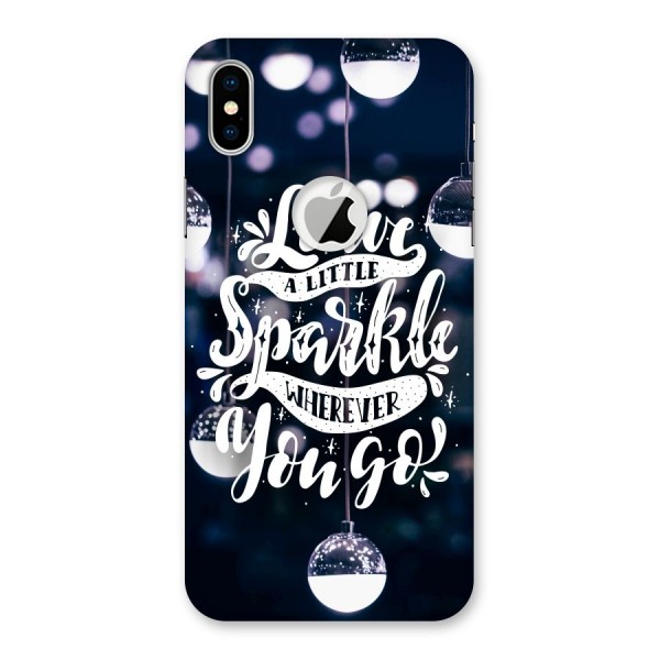 Little Spark Back Case for iPhone XS Logo Cut