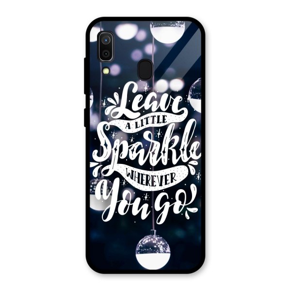 Little Spark Glass Back Case for Galaxy A30