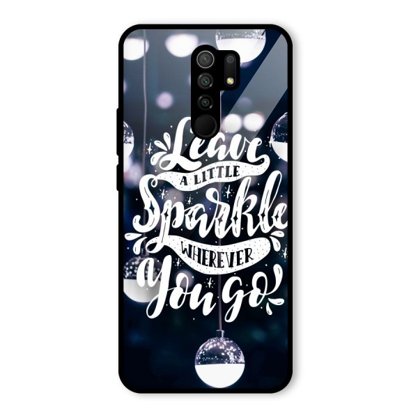 Little Spark Glass Back Case for Redmi 9 Prime