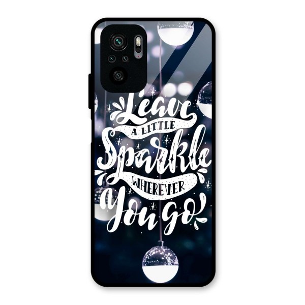 Little Spark Glass Back Case for Redmi Note 10