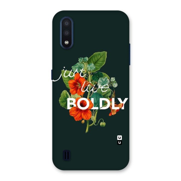 Live Boldly Back Case for Galaxy M01