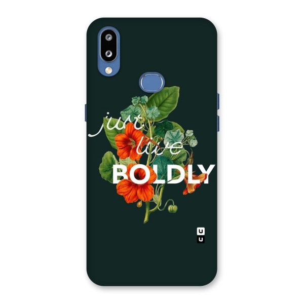 Live Boldly Back Case for Galaxy M01s