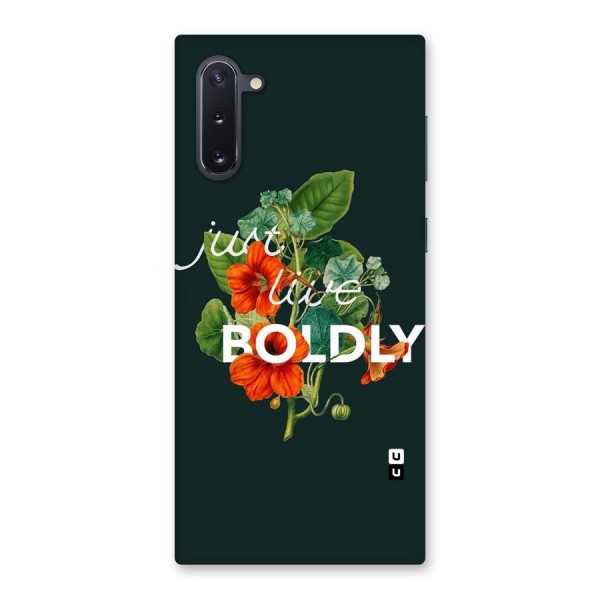 Live Boldly Back Case for Galaxy Note 10