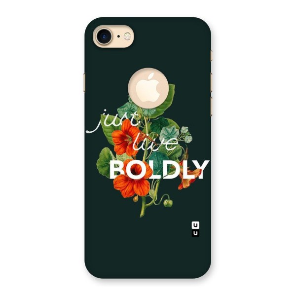 Live Boldly Back Case for iPhone 8 Logo Cut