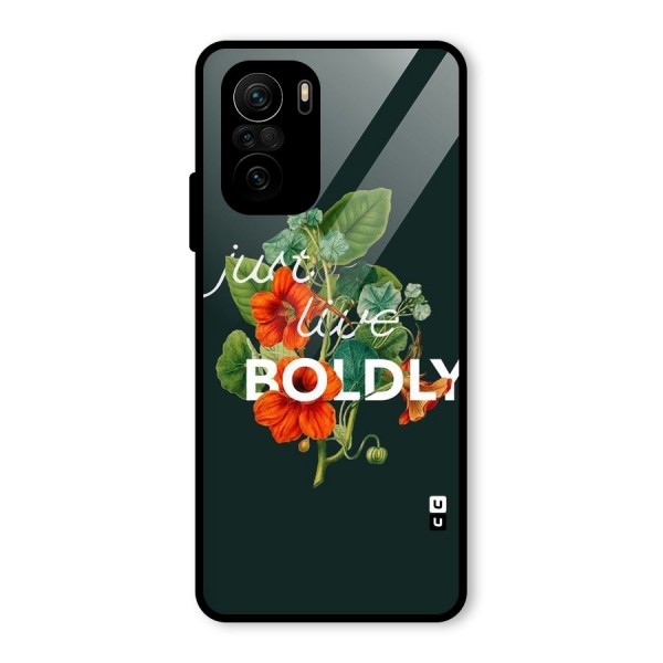 Live Boldly Glass Back Case for Mi 11x