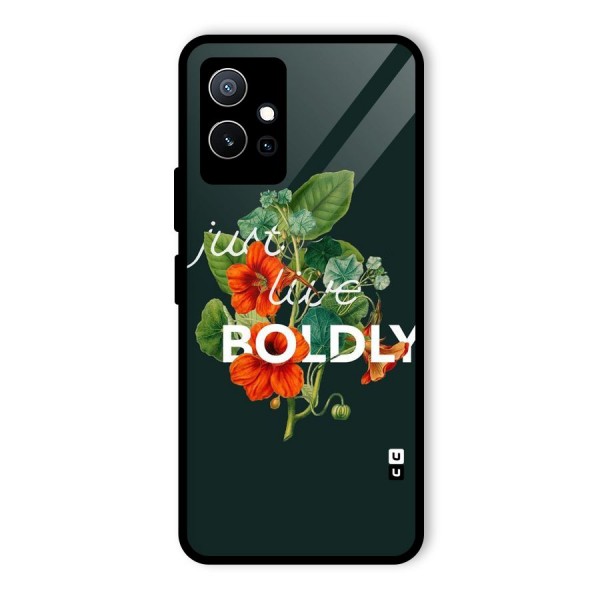 Live Boldly Glass Back Case for Vivo T1 5G